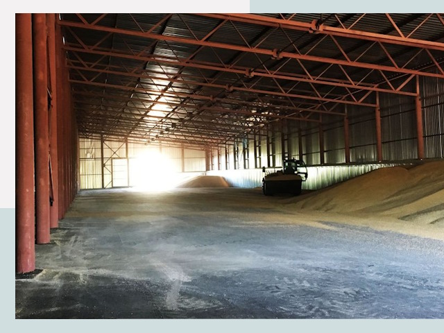 Строительство зернохранилищ в Черногорске