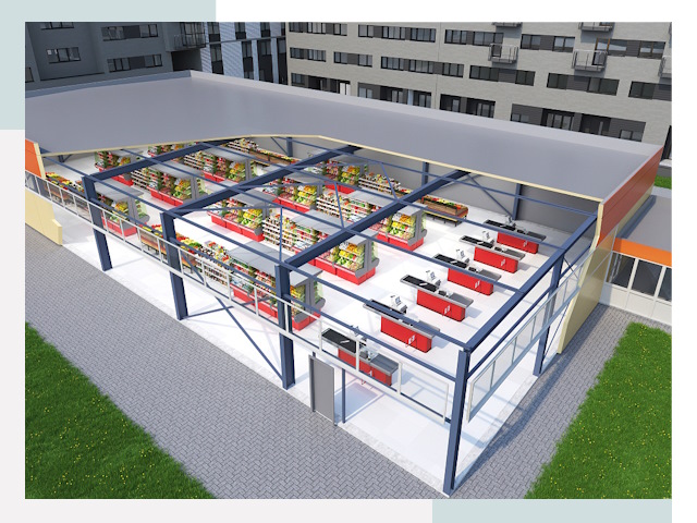 Строительство магазинов в Черногорск от 612 руб. за м²