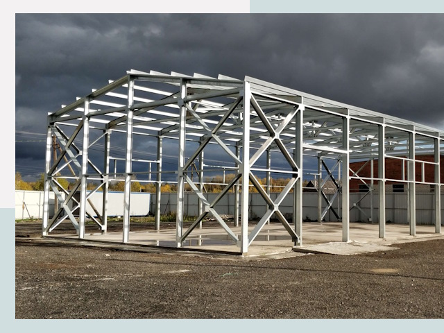 Двускатные ангары в Черногорск от 612 руб. за квадрат