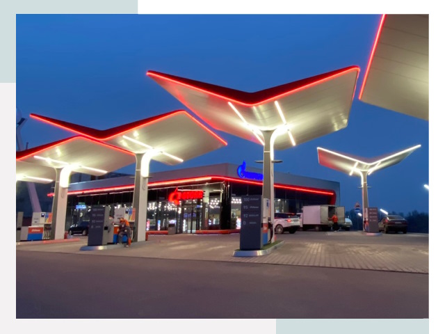 Навесы для АЗС в Черногорске