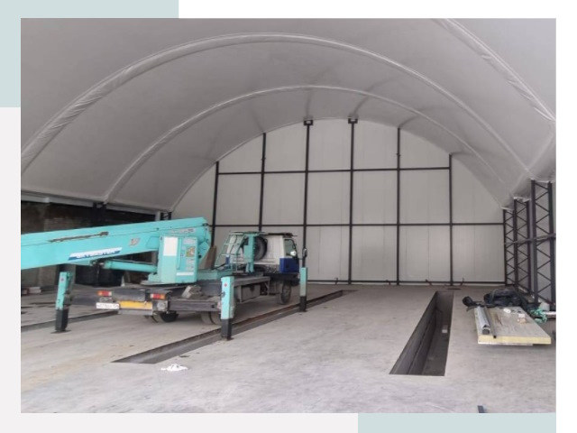 Внутреннее оснащение ангаров в Черногорске