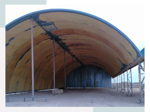 Реконструкция ангаров в Черногорске