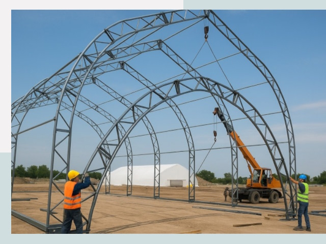 Монтаж ангаров в Черногорске от 612 руб. - Надежно и быстро